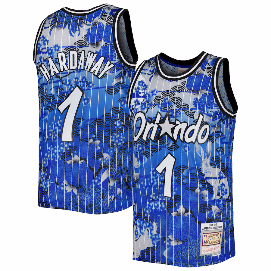 Men's Orlando Magic Penny Hardaway Mitchell & Ness Blue 1994/95 Hardwood Classics Lunar New Year Swingman Jersey - Jersey
