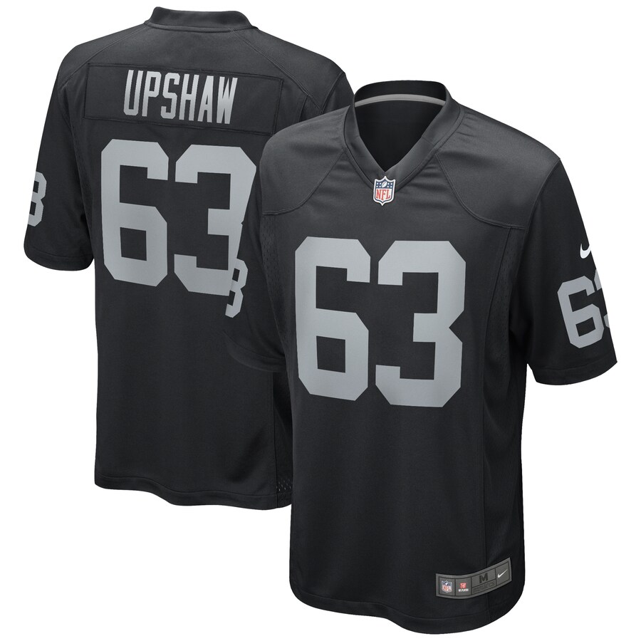 Men's Las Vegas Raiders Gene Upshaw Nike Black Game Retired Player Jersey - Jersey