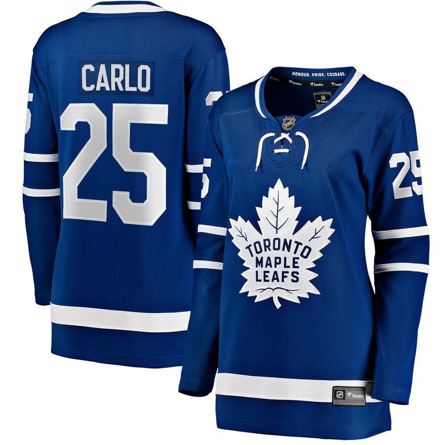 Women's Toronto Maple Leafs Brandon Carlo Fanatics Blue Home Breakaway Player Jersey - Jersey