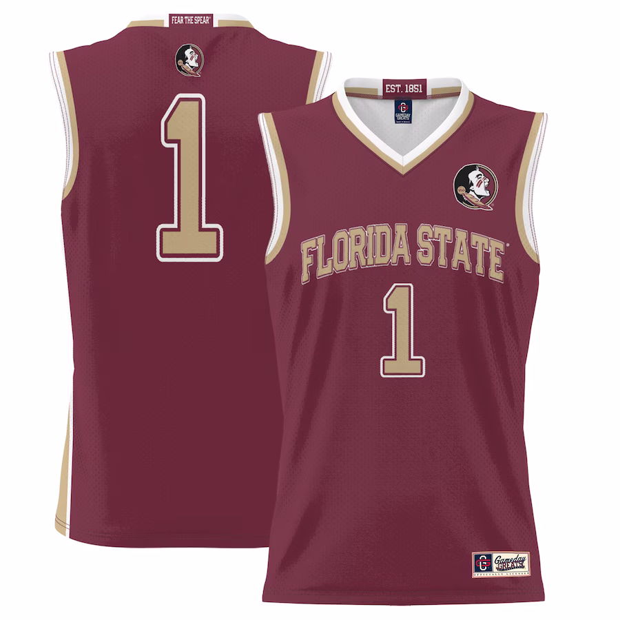 #1  Florida State Seminoles GameDay Greats  Lightweight Basketball Jersey - Garnet - Jersey