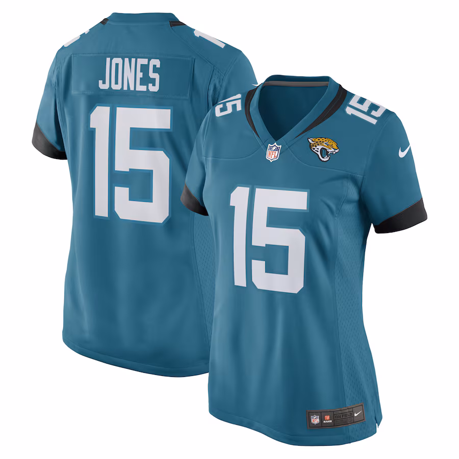 Women's Jacksonville Jaguars Tim Jones Nike Teal Game Player Jersey - Jersey