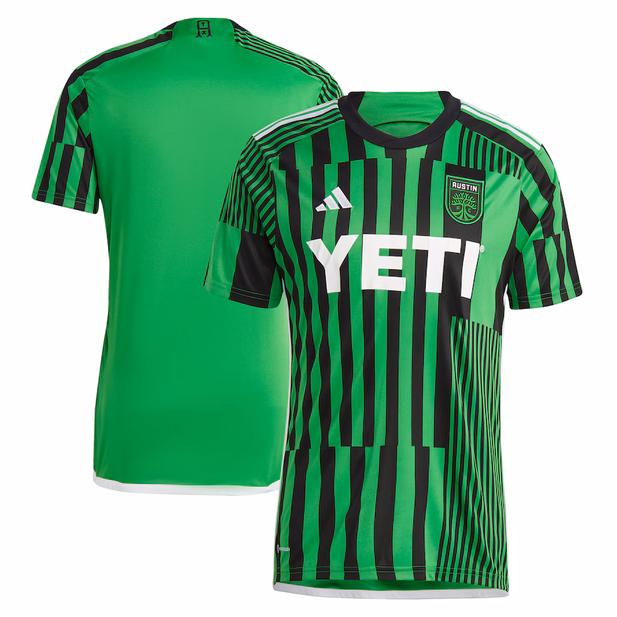 Men's Austin FC adidas Green 2023 Las Voces Kit Replica Jersey - Jersey