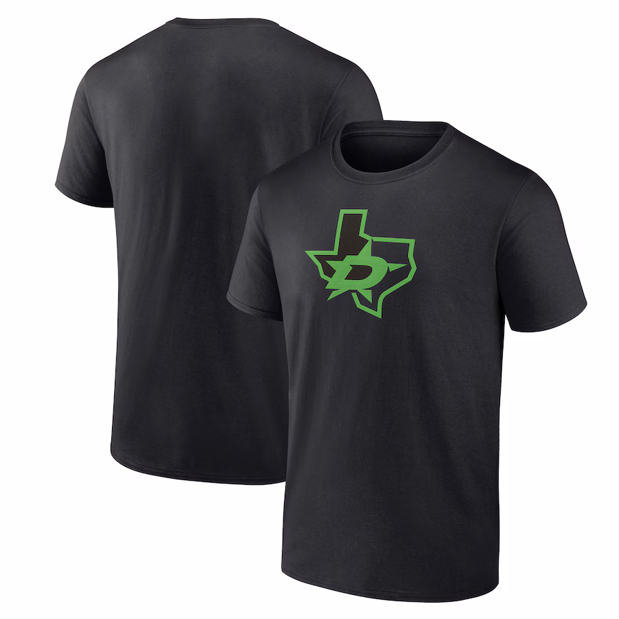 Men's Dallas Stars Black Alternate Logo T-Shirt - Jersey