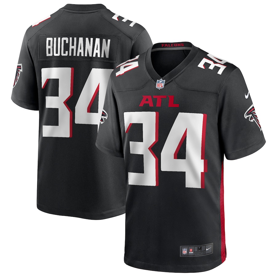 Men's Atlanta Falcons Ray Buchanan Nike Black Game Retired Player Jersey - Jersey