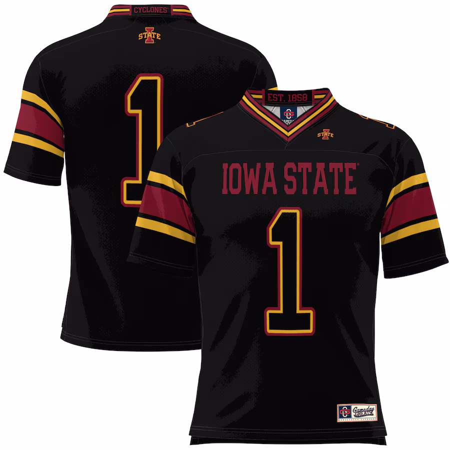 Youth GameDay Greats #1 Black Iowa State Cyclones Football Jersey - Jersey