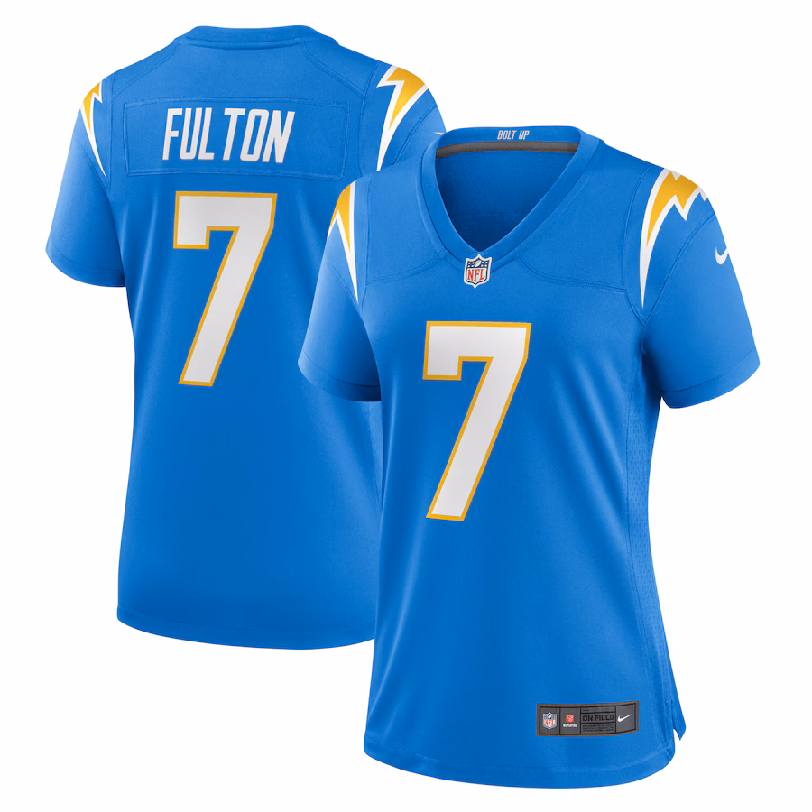 Women's Los Angeles Chargers Kristian Fulton Nike Powder Blue Game Jersey - Jersey