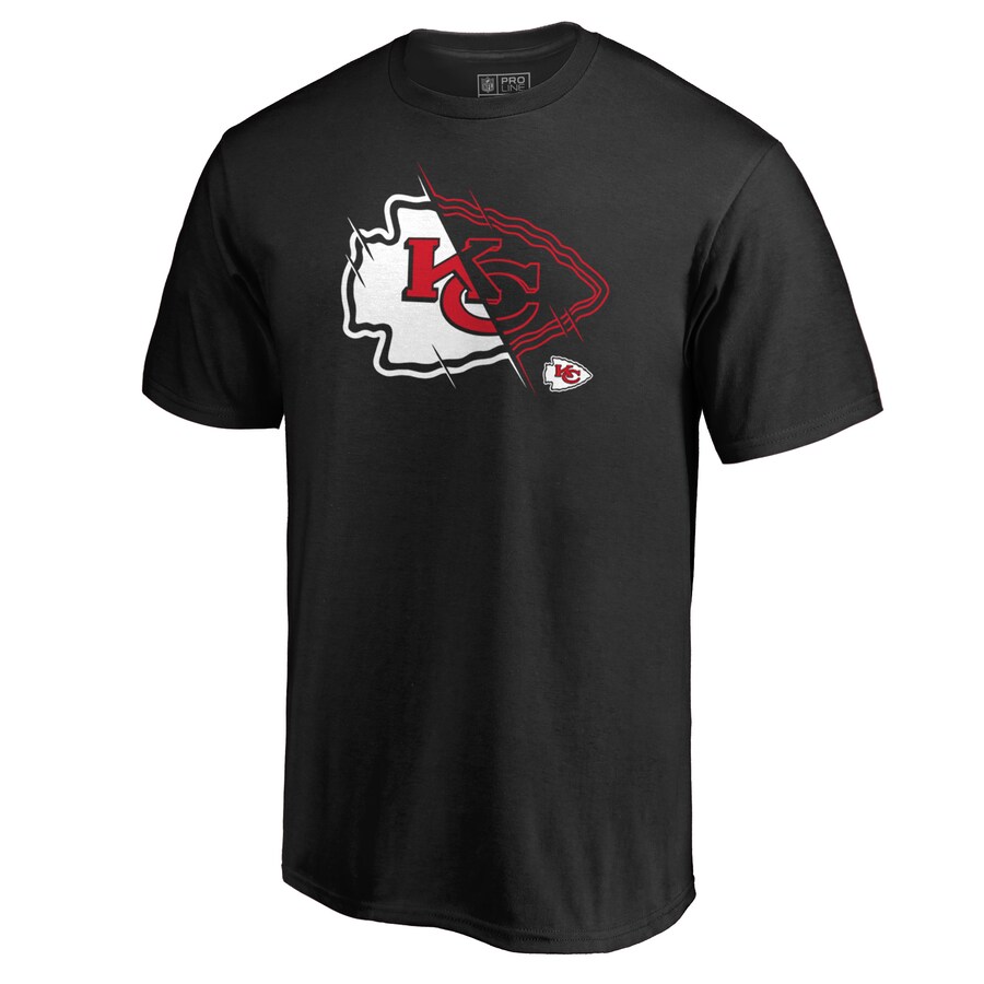 Men's Kansas City Chiefs Black X-Ray T-Shirt - Jersey