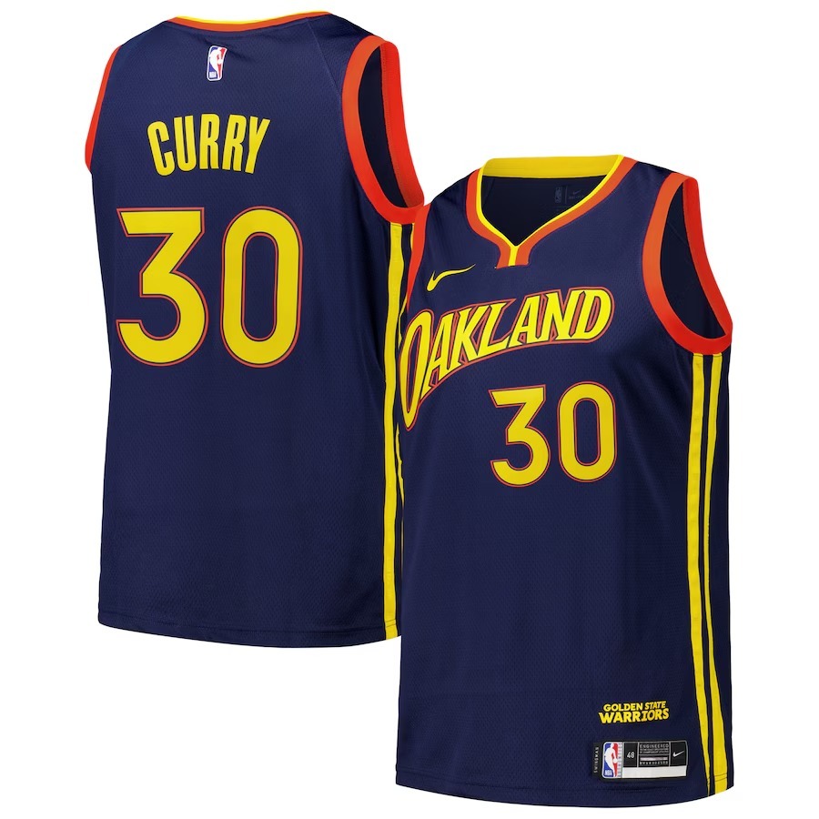 Men's Golden State Warriors Stephen Curry Nike Royal Swingman Player Jersey - City Edition - Jersey
