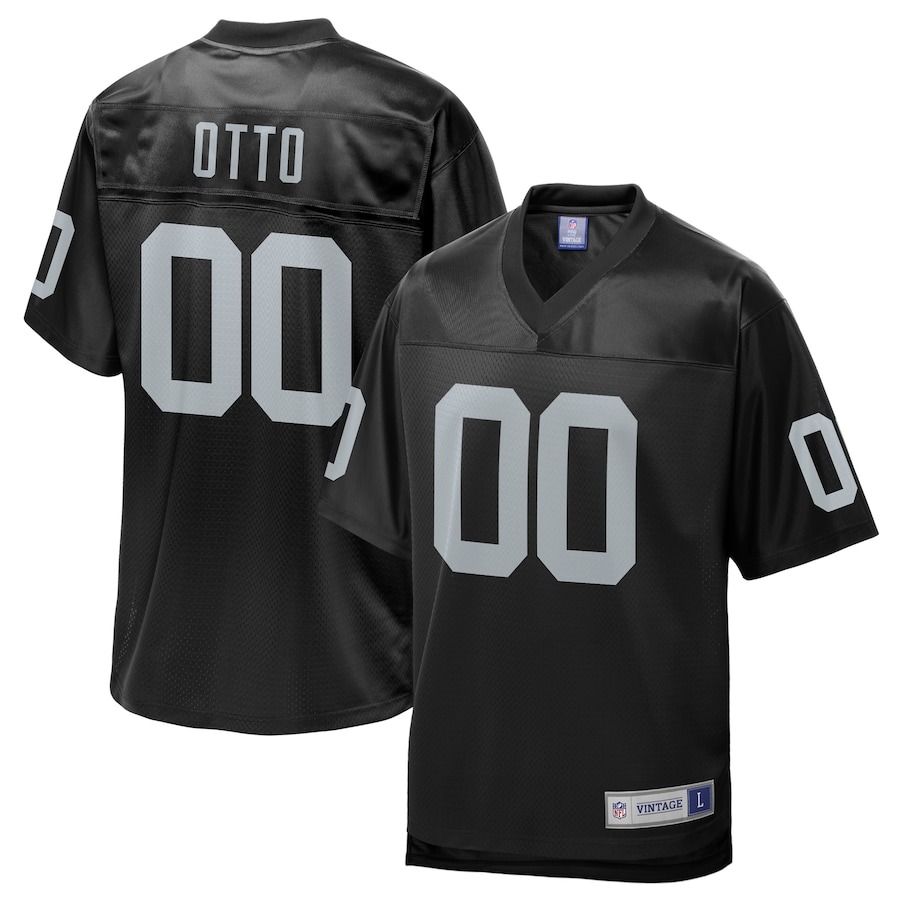 Men's Oakland Raiders Jim Otto NFL Pro Line Black Retired Player Replica Jersey - Jersey