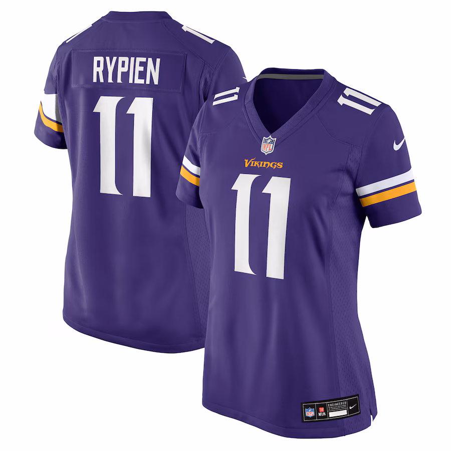 Women's Minnesota Vikings Brett Rypien Nike Purple Team Game Jersey - Jersey