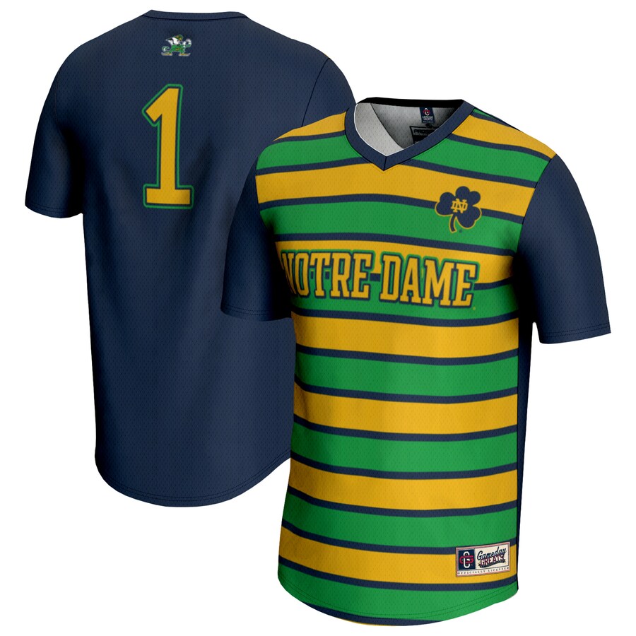 Youth GameDay Greats #1 Navy Notre Dame Fighting Irish Lightweight Soccer Fashion Jersey - Jersey