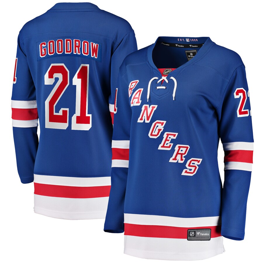 Women's New York Rangers Barclay Goodrow Fanatics Branded Blue Home Breakaway Player Jersey - Jersey