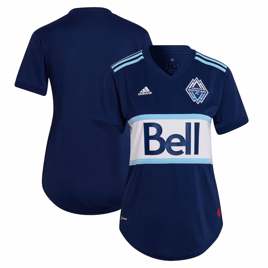 Women's Vancouver Whitecaps FC adidas Blue 2022 The Hoop x This City Replica Blank Jersey - Jersey