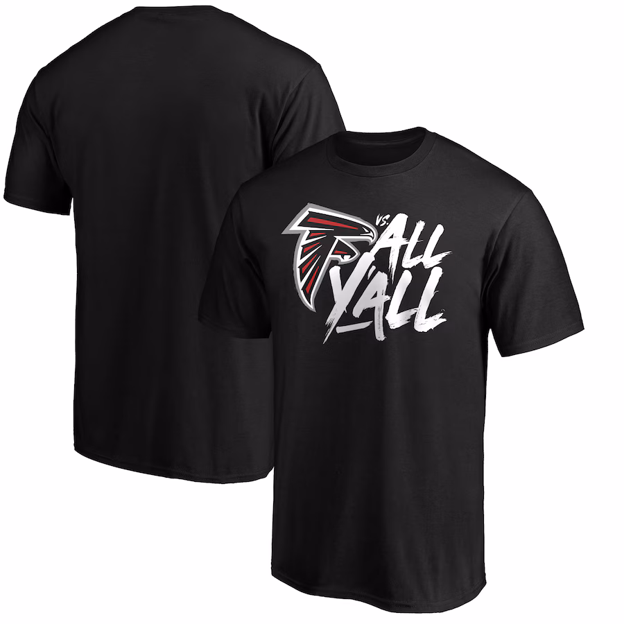 Men's Atlanta Falcons Black Falcons vs. All Y'all T-Shirt - Jersey