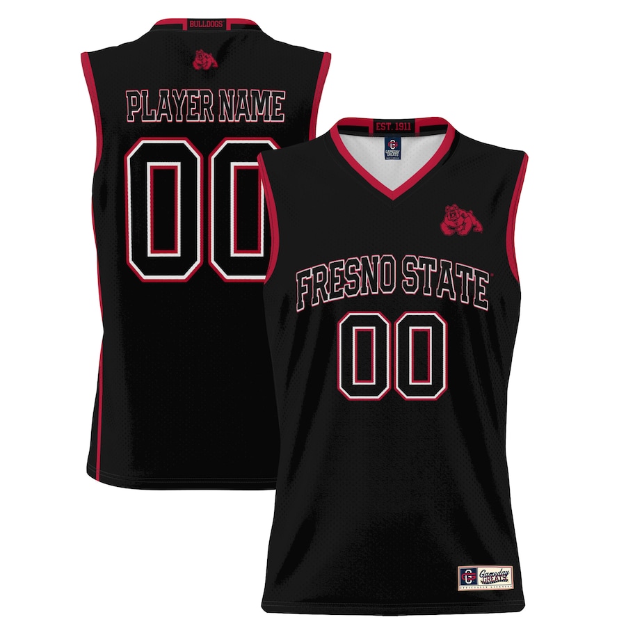 Fresno State Bulldogs GameDay Greats Youth NIL Pick-A-Player Lightweight Basketball Jersey - Black - Jersey