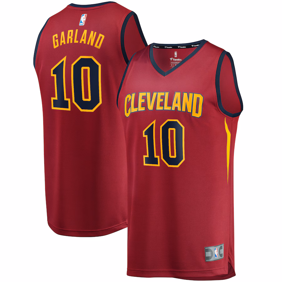 Youth Cleveland Cavaliers Darius Garland Fanatics Wine Replica Fast Break Jersey - Icon Edition - Jersey
