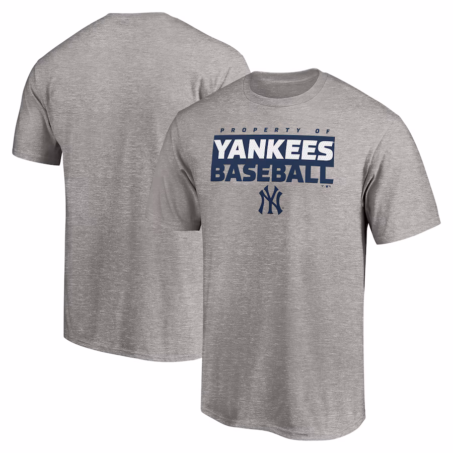 Men's New York Yankees Heather Gray Gain Ground T-Shirt - Jersey