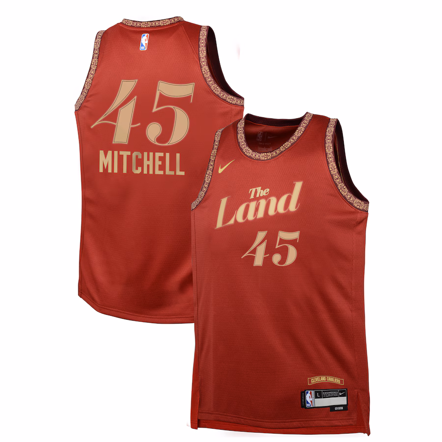 Youth Cleveland Cavaliers Donovan Mitchell Nike Wine  Swingman Replica Jersey - City Edition - Jersey
