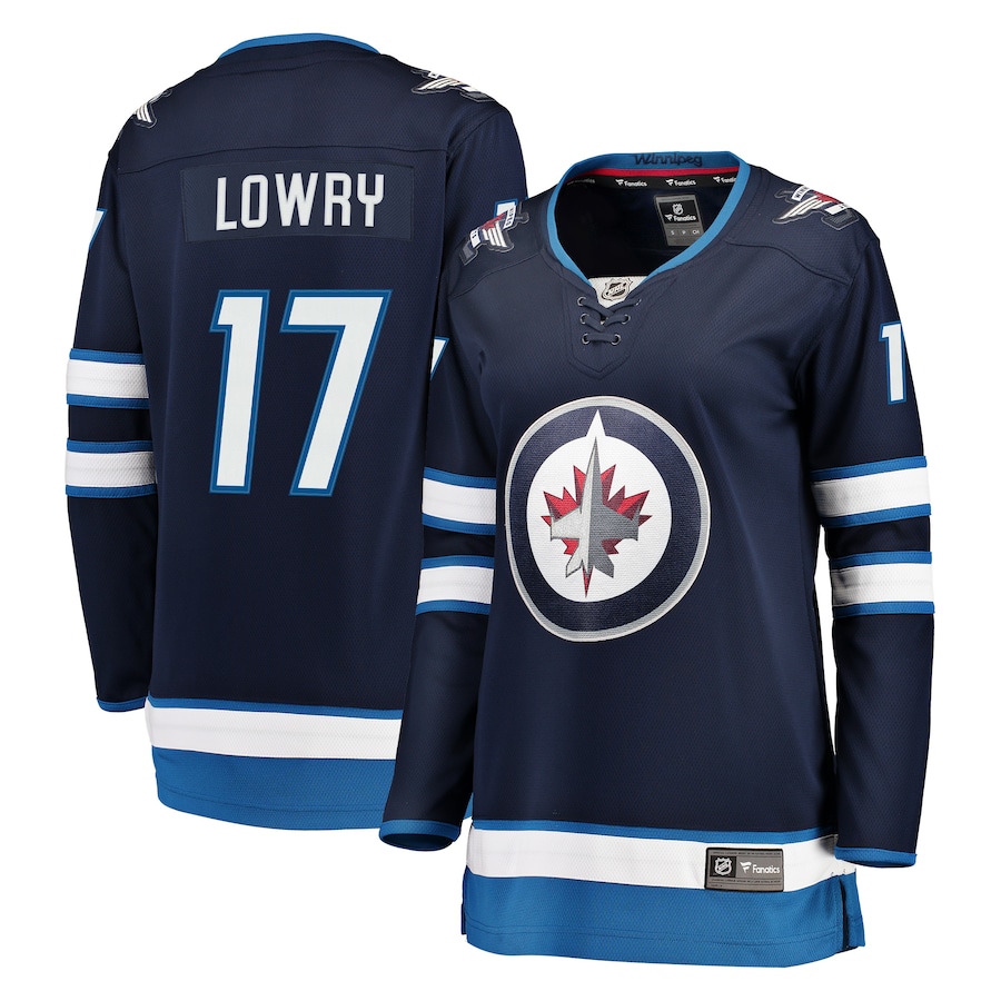 Women's Winnipeg Jets Adam Lowry Fanatics Navy Breakaway Jersey - Jersey