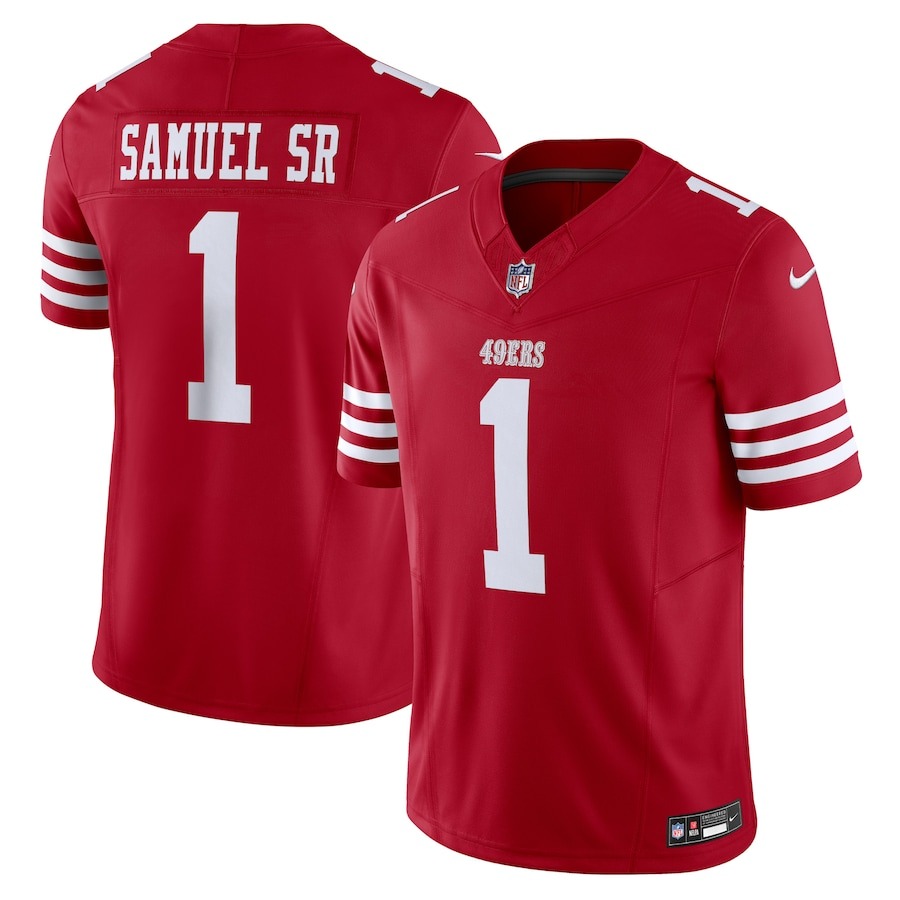 Men's San Francisco 49ers Deebo Samuel Sr Nike Scarlet Vapor F.U.S.E. Limited Jersey - Jersey
