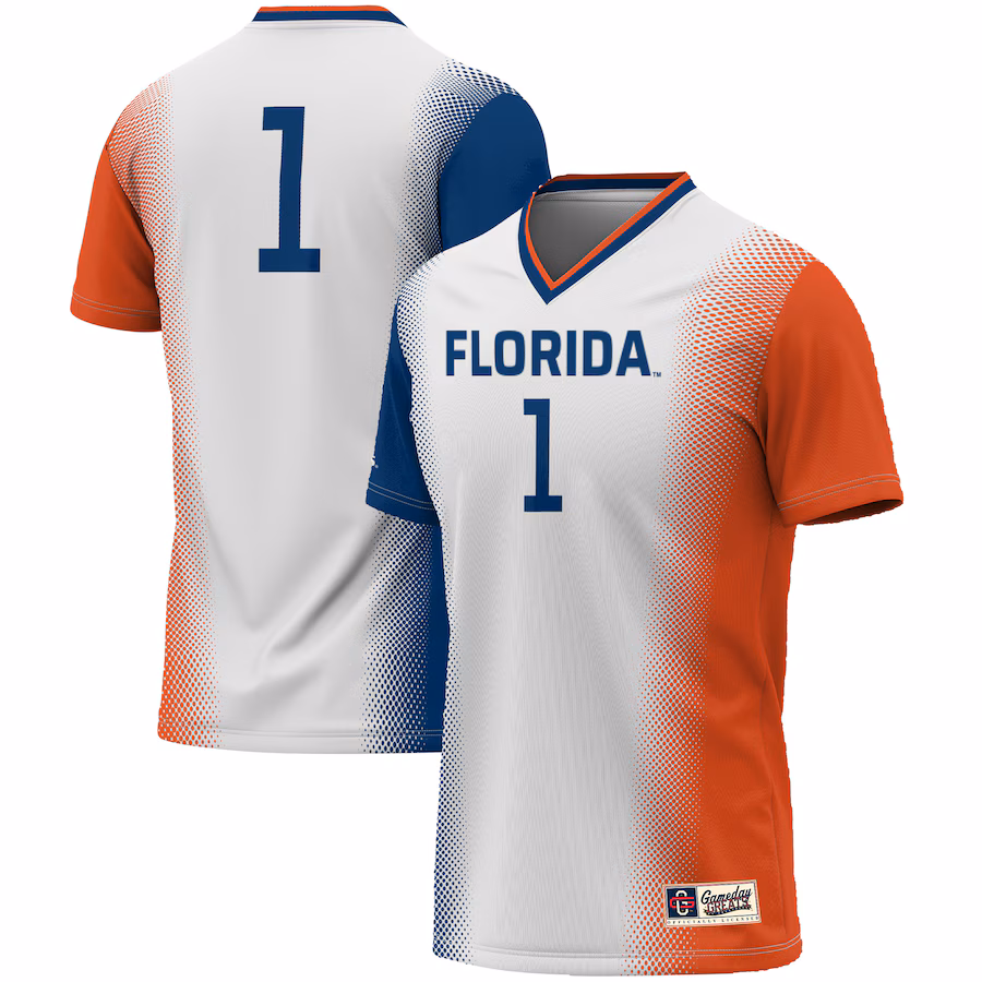 #1 Florida Gators GameDay Greats Youth  Lightweight Women's Soccer Jersey - White - Jersey