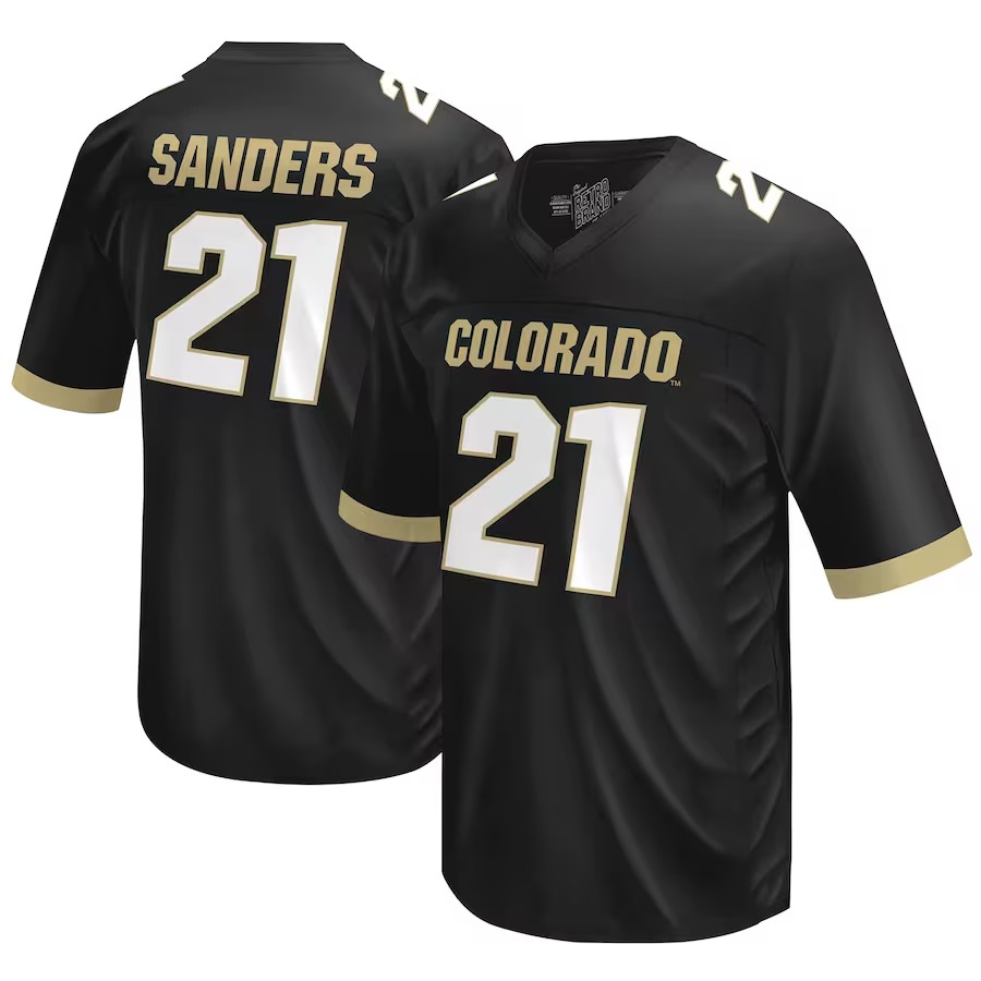 Shilo Sanders Colorado Buffaloes Original Retro Brand  NIL Football Player Jersey – Black - Jersey