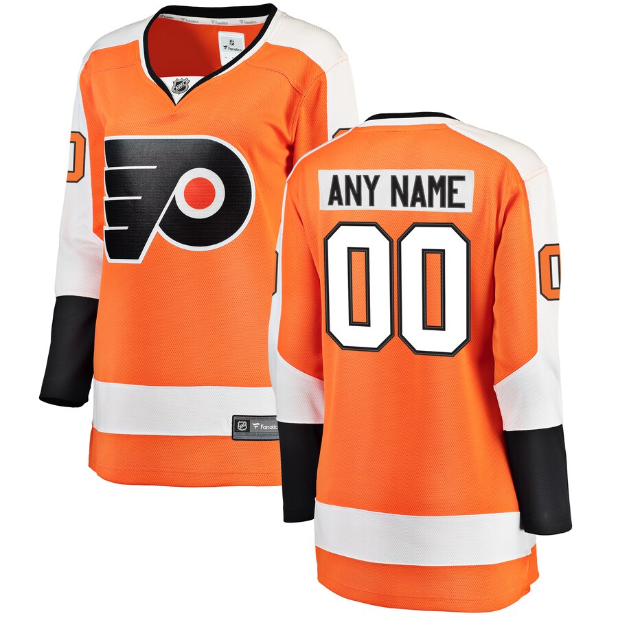 Women's Philadelphia Flyers Fanatics Branded Orange Home Breakaway Custom Jersey - Jersey