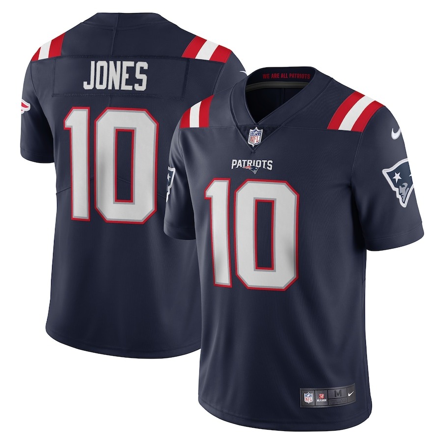 Men's New England Patriots Mac Jones Nike Navy Vapor Limited Jersey - Jersey