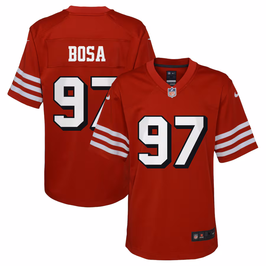 Youth San Francisco 49ers Nick Bosa Nike Scarlet Game Jersey - Jersey