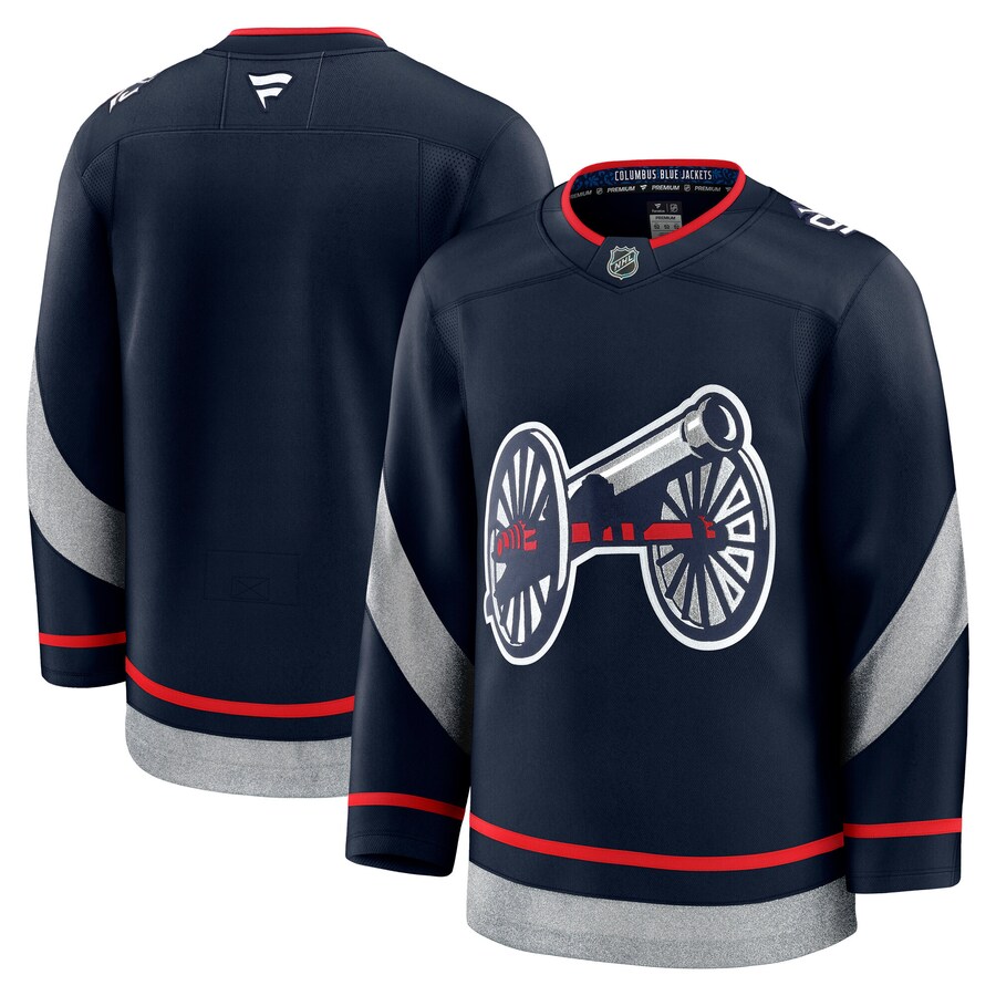 Men's Columbus Blue Jackets Fanatics Navy 2025 NHL Stadium Series Premium Jersey - Jersey
