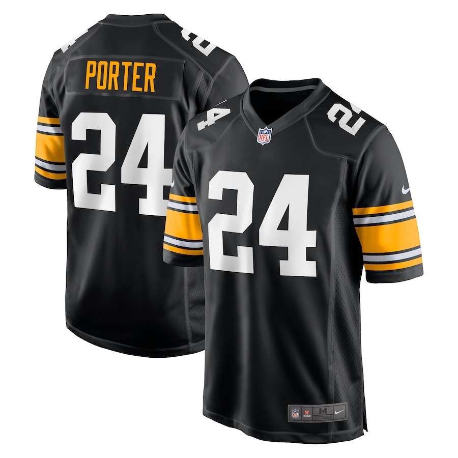 Men's Pittsburgh Steelers Joey Porter Jr. Nike Black Alternate Game Jersey - Jersey