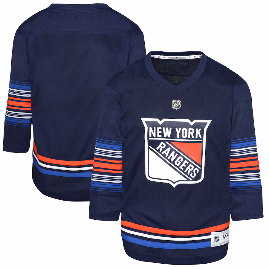 Youth New York Rangers Navy Alternate Replica Jersey - Jersey