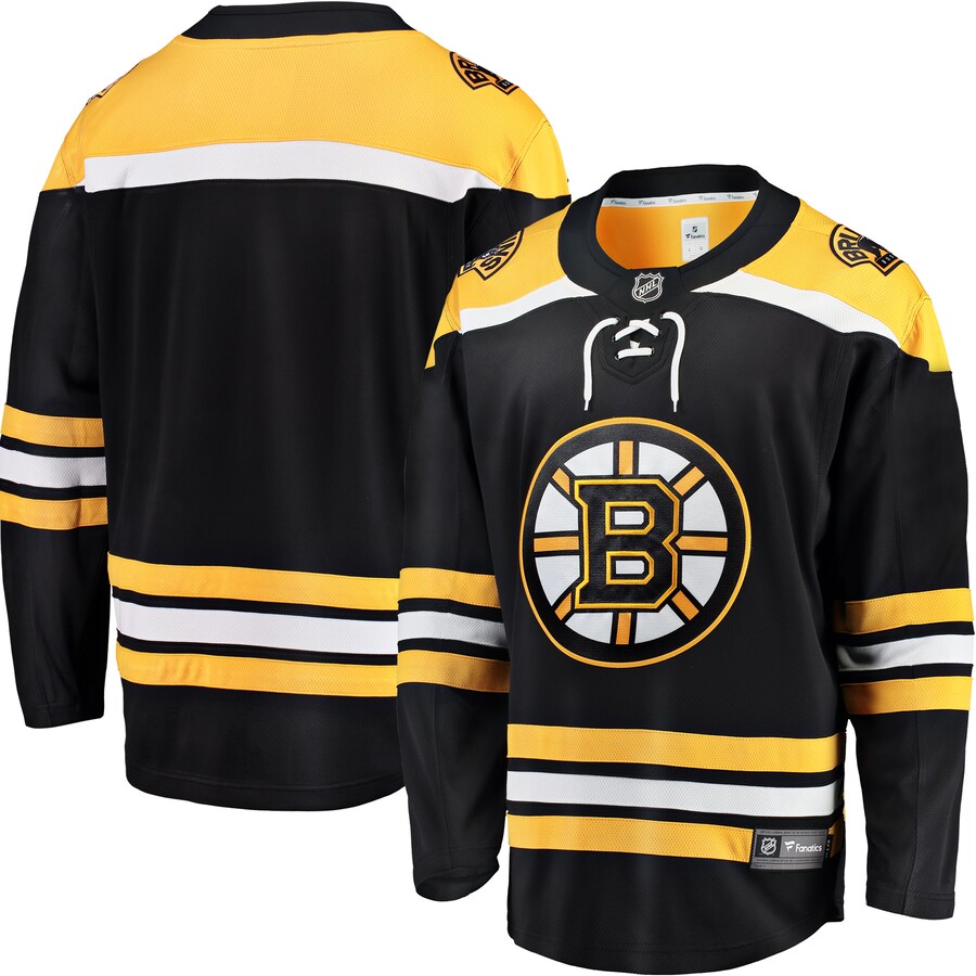 Men's Boston Bruins Fanatics Branded Black Breakaway Home Jersey - Jersey