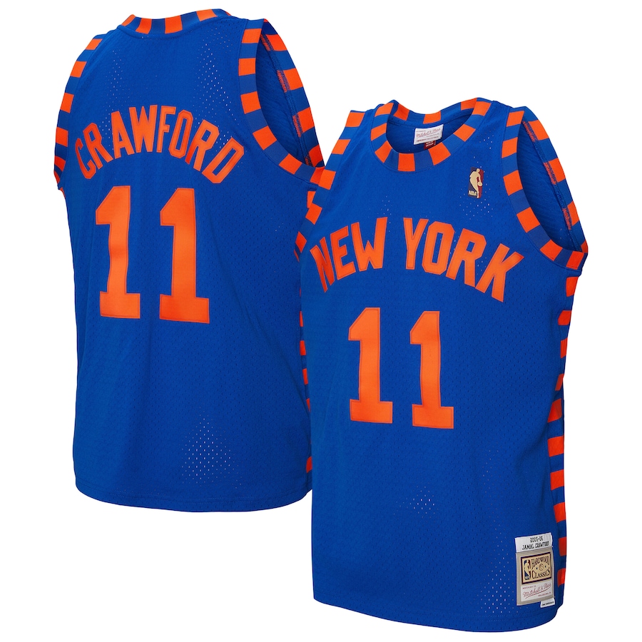 Men's New York Knicks Jamal Crawford Mitchell & Ness Blue 2005/06 Hardwood Classics Swingman Jersey - Jersey