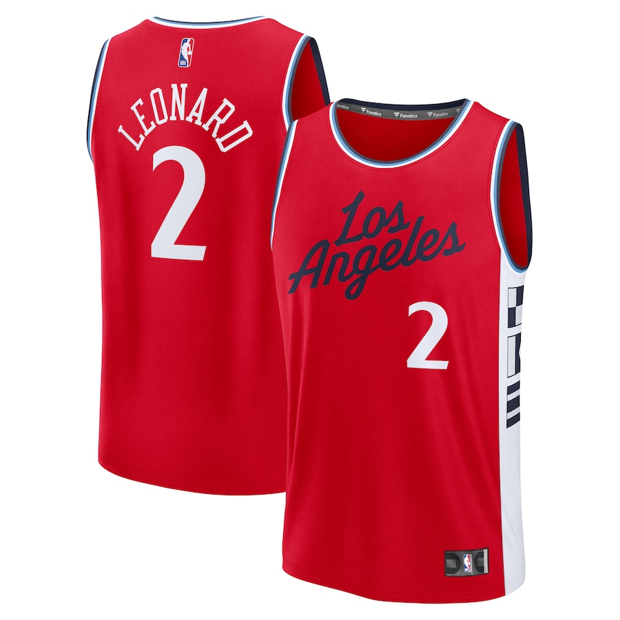 Men's LA Clippers Kawhi Leonard Fanatics Red Fast Break Replica Player Jersey - Statement Edition - Jersey