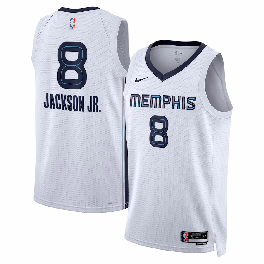 Unisex Memphis Grizzlies Jaren Jackson Jr. Nike White Swingman Jersey - Association Edition - Jersey