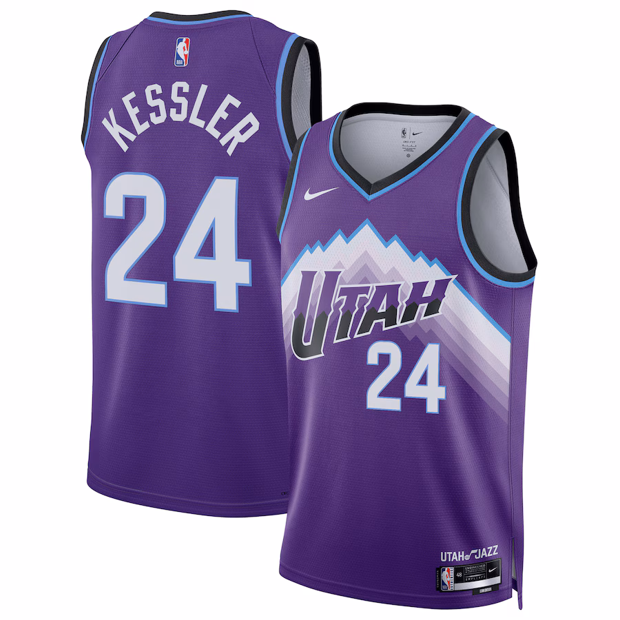 Unisex Utah Jazz Walker Kessler Nike Purple Swingman Jersey - Icon Edition - Jersey