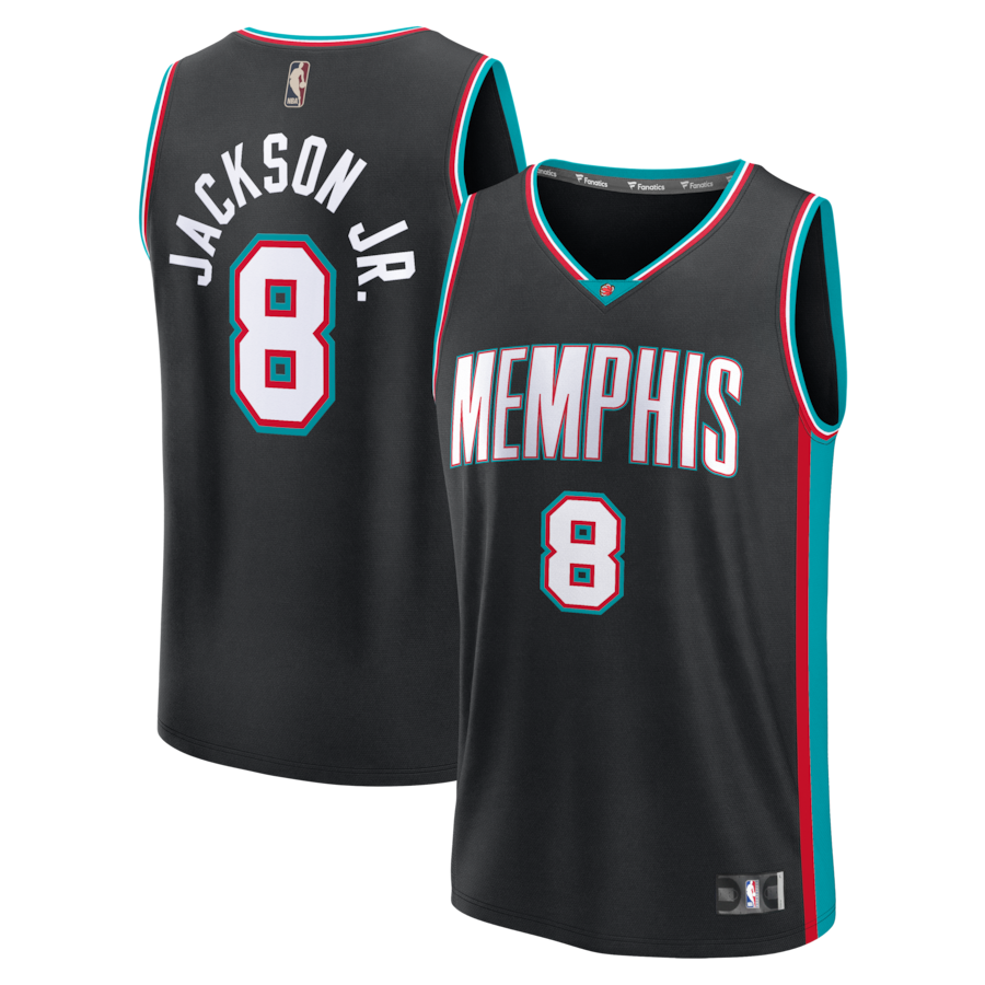 Men's Memphis Grizzlies Jaren Jackson Jr. Fanatics Black Fastbreak Jersey - Classic Edition - Jersey