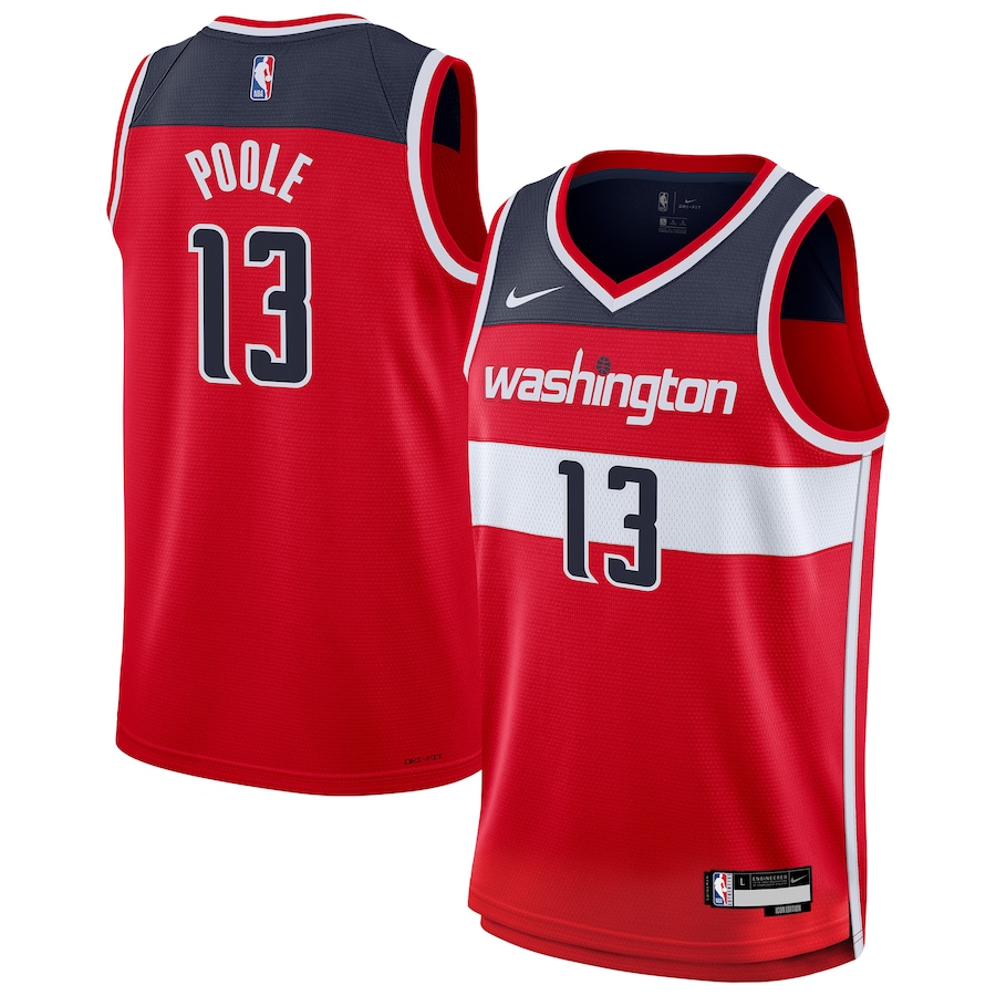 Youth Washington Wizards Jordan Poole Nike Red Swingman Jersey - Icon Edition - Jersey