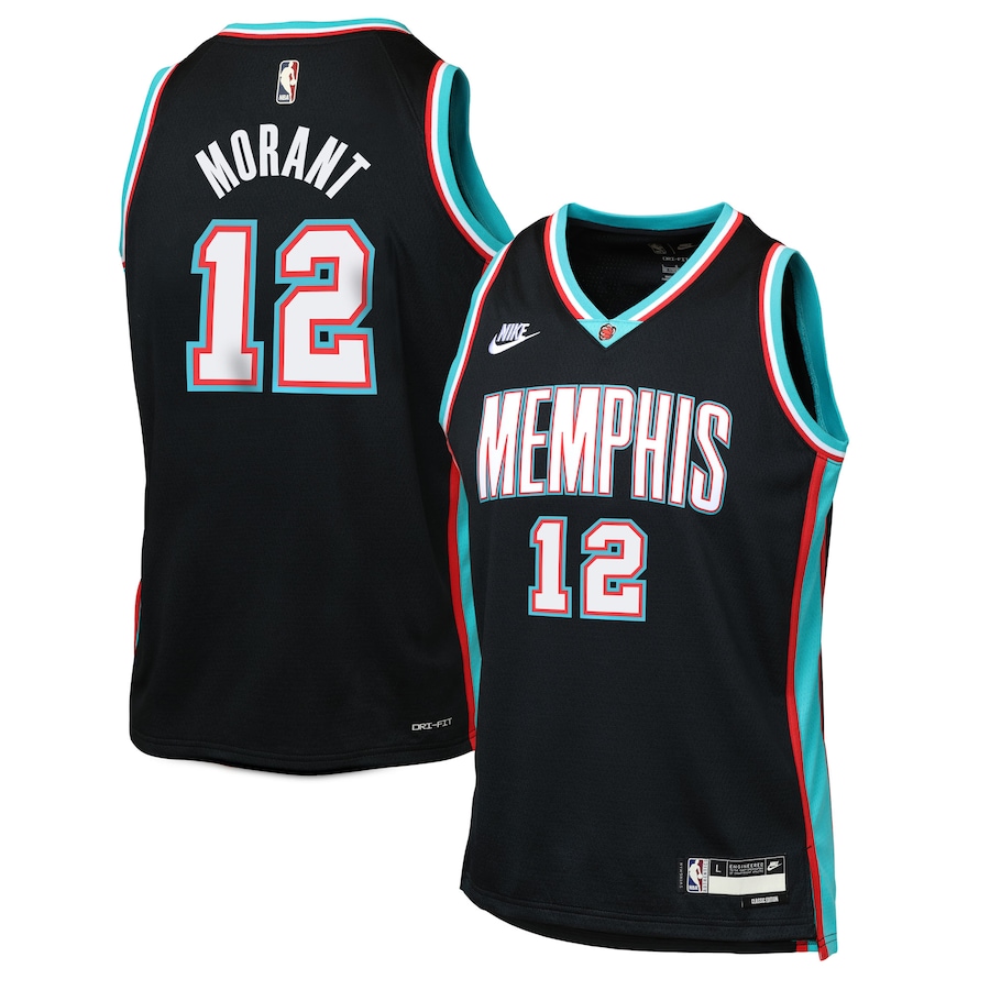 Youth Memphis Grizzlies Ja Morant Nike Black Swingman Jersey - Classic Edition - Jersey