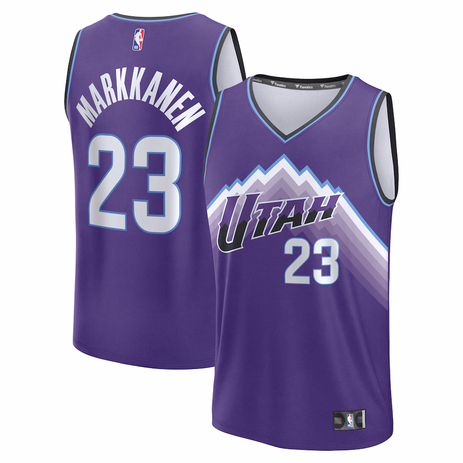 Youth Utah Jazz Lauri Markkanen Fanatics Purple Fast Break Replica Jersey - Icon Edition - Jersey
