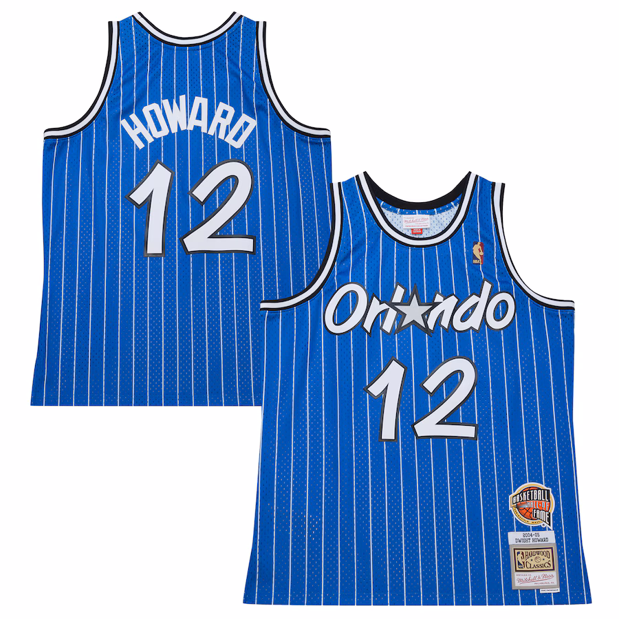 Men's Orlando Magic Dwight Howard Blue 2004/05 Hardwood Classics Hall of Fame Swingman Jersey - Jersey
