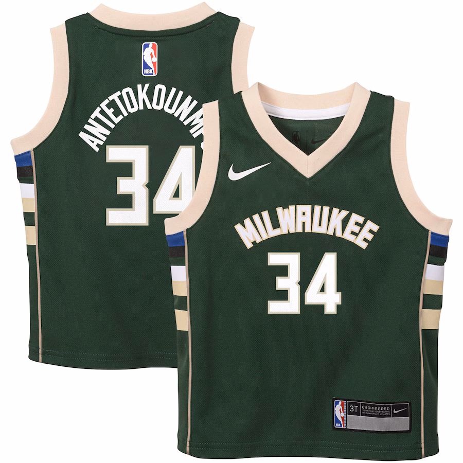 Toddler Milwaukee Bucks Giannis Antetokounmpo Nike Green Swingman Player Jersey - Icon Edition - Jersey