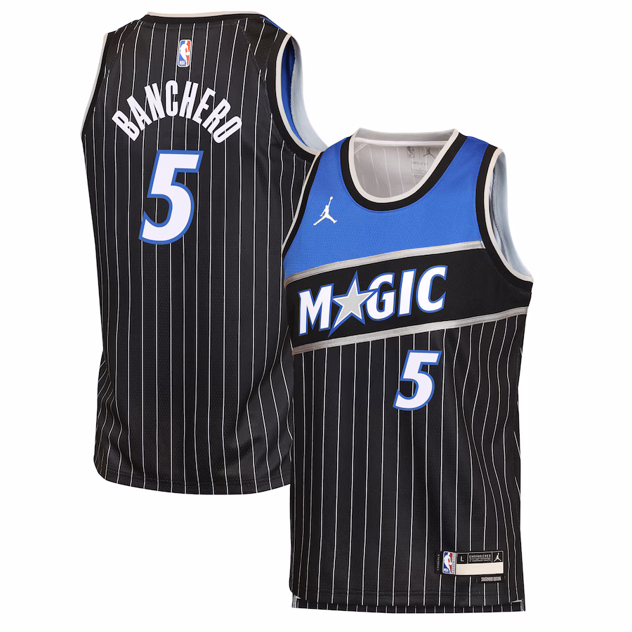 Youth Orlando Magic Paolo Banchero Jordan Brand Black Swingman Jersey - Statement Edition - Jersey