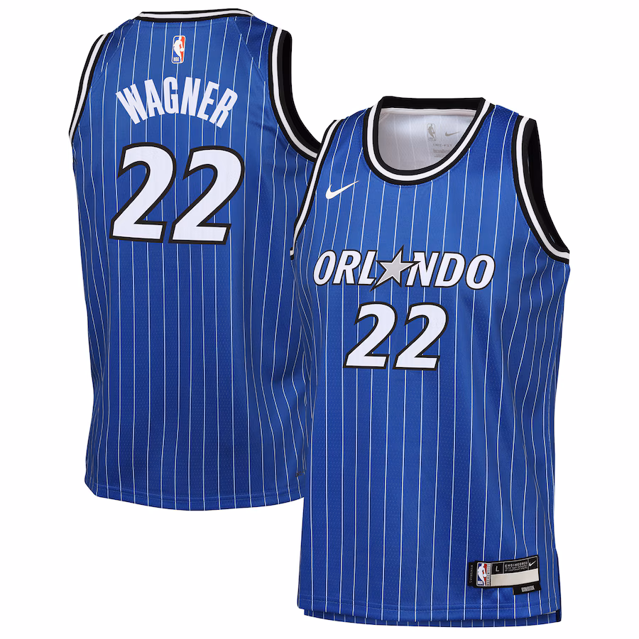 Youth Orlando Magic Franz Wagner Nike Blue Icon Edition Swingman Jersey - Jersey