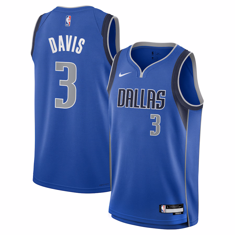 Youth Dallas Mavericks Anthony Davis Nike Blue Swingman Jersey - Icon Edition - Jersey
