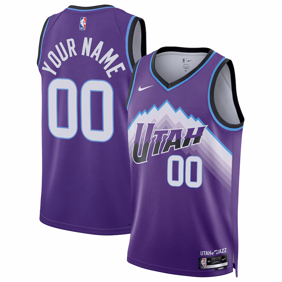 Unisex Utah Jazz Nike Purple Swingman Custom Jersey - Icon Edition - Jersey