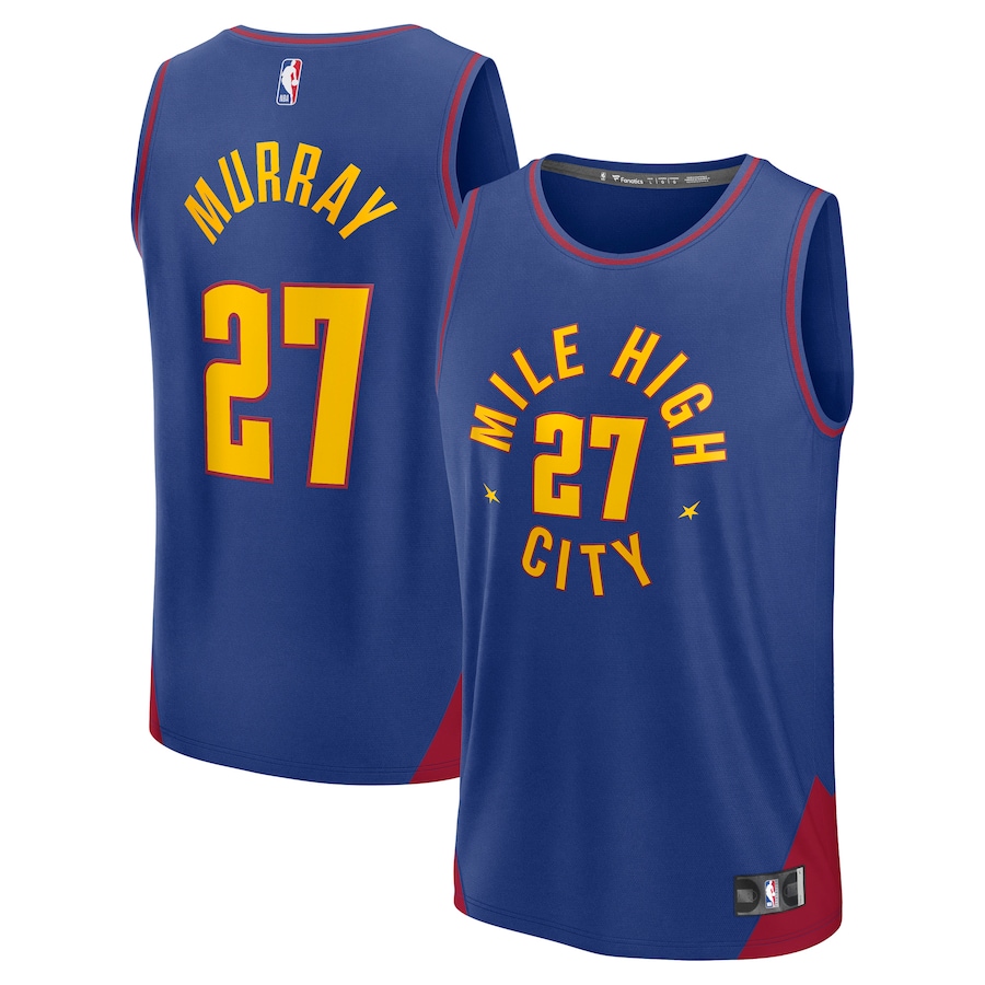 Men's Denver Nuggets Jamal Murray Fanatics Blue Fast Break Replica Player Jersey - Statement Edition - Jersey