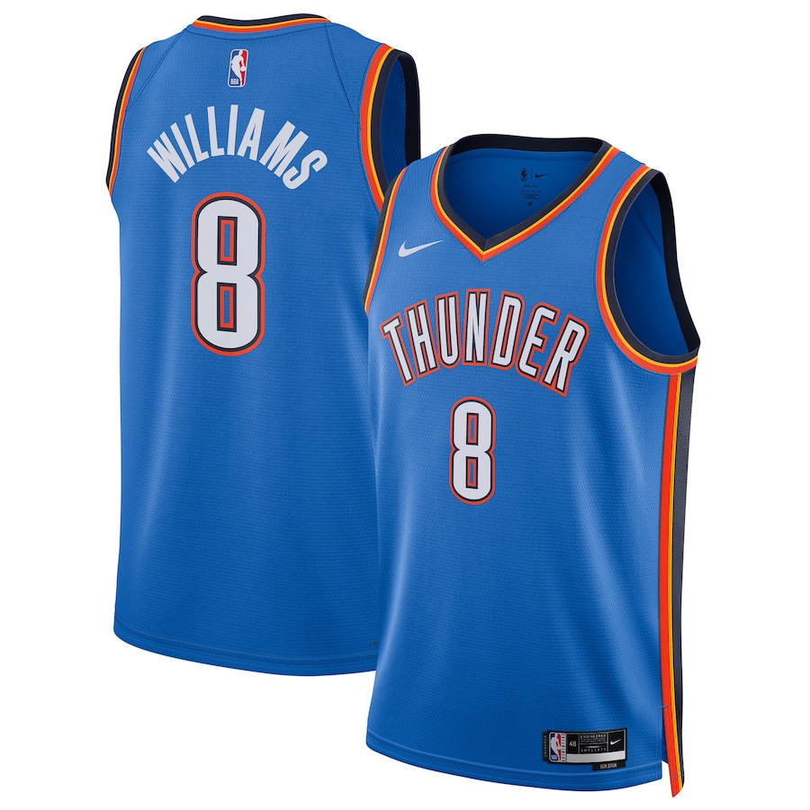 Unisex Oklahoma City Thunder Jalen Williams Nike Blue Swingman Player Jersey - Icon Edition - Jersey