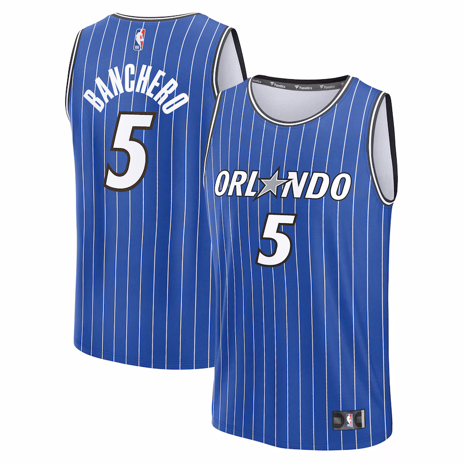 Men's Orlando Magic Paolo Banchero Fanatics Blue Fast Break Replica Player Jersey - Icon Edition - Jersey